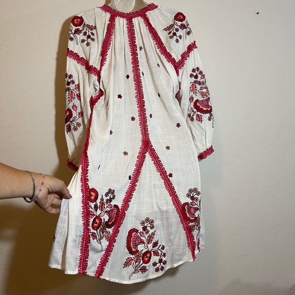 Anthropologie Ranna Gill Hadley Embroidered Dress XS - Picture 9 of 11